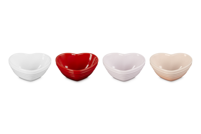 Set of 4 Mini Heart Bowls