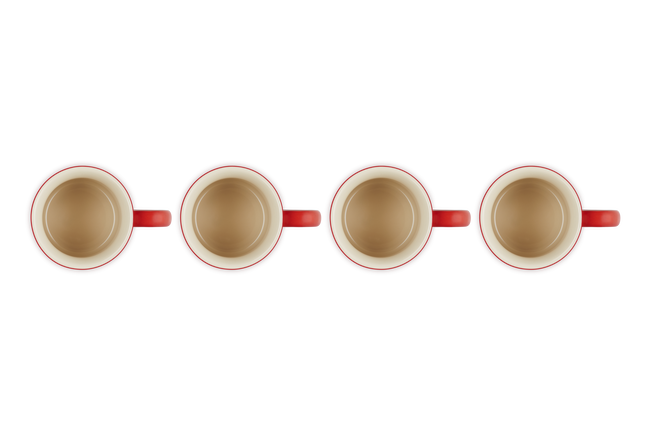Le Creuset Stoneware Set of 4 Seattle Mugs 400ml image number 5