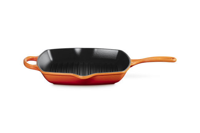 Le Creuset Cast Iron Signature Square Skillet Grill 26cm FlameFlame image number 1