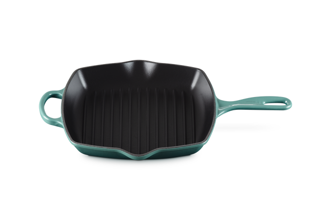 Le Creuset Cast Iron Signature Square Skillet Grill 26cmRiviera image number 3