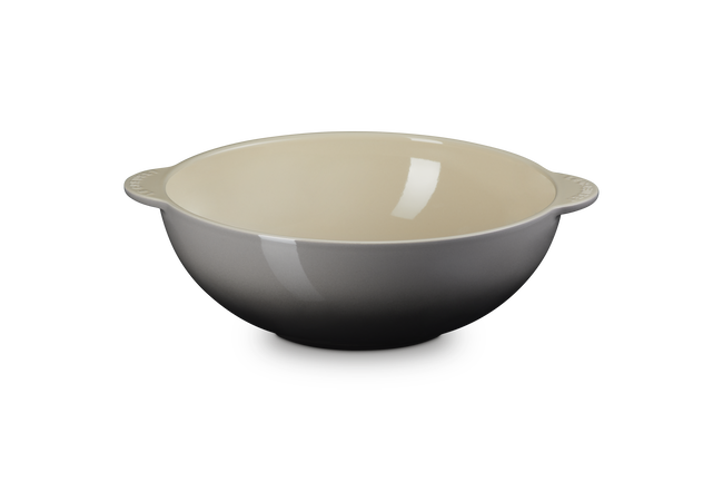 Stoneware Signature Round Serving Bowl with LidFlint image number 3