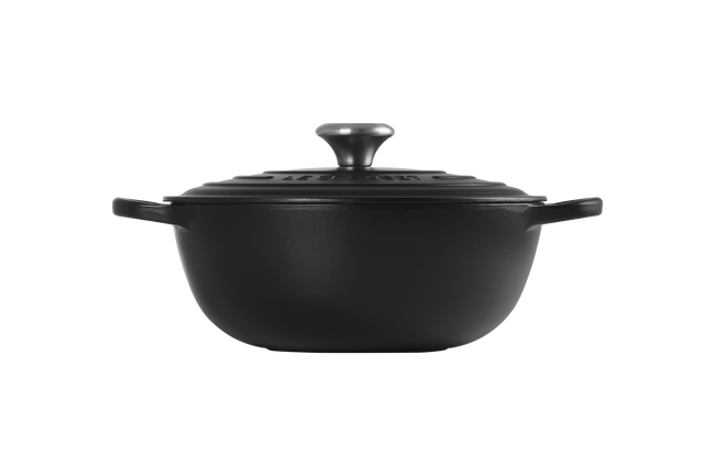 Le Creuset Cast Iron Signature Soup Pot 32cm Matte BlackMatte Black image number 3