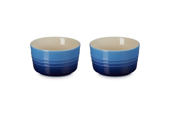 Stoneware Set of 2 RamekinsAzure Blue image number 1