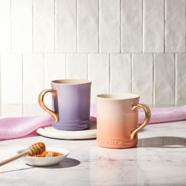 Le Creuset Stoneware Seattle Mug with Gold Handle 400ml image number 2