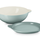 Stoneware Signature Round Serving Bowl with LidSea Salt image number 1