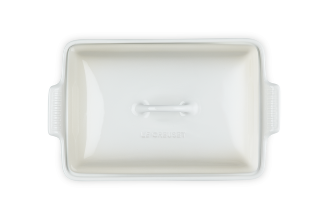 Stoneware Heritage Rectangular Dish with LidMeringue image number 4