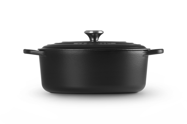 Le Creuset Cast Iron Signature Oval Casserole 31cm Matte BlackMatte Black image number 3