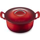 Le Creuset Cast Iron Classic Modern Heritage Round Casserole 26cm CeriseCerise image number 2