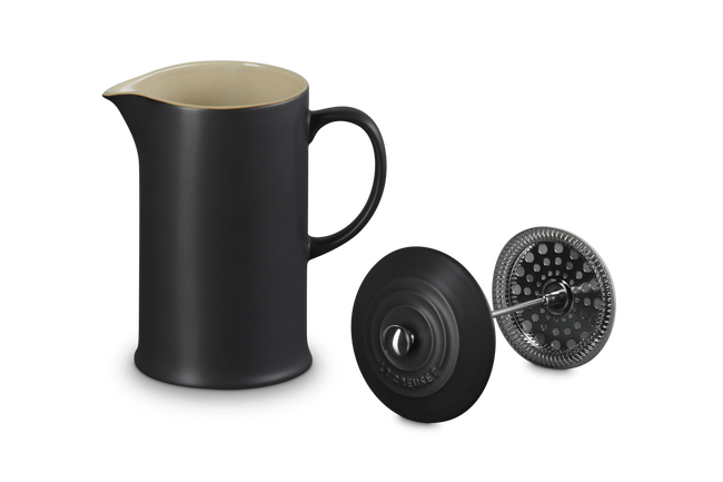 Stoneware Coffee PressMatte Black image number 5