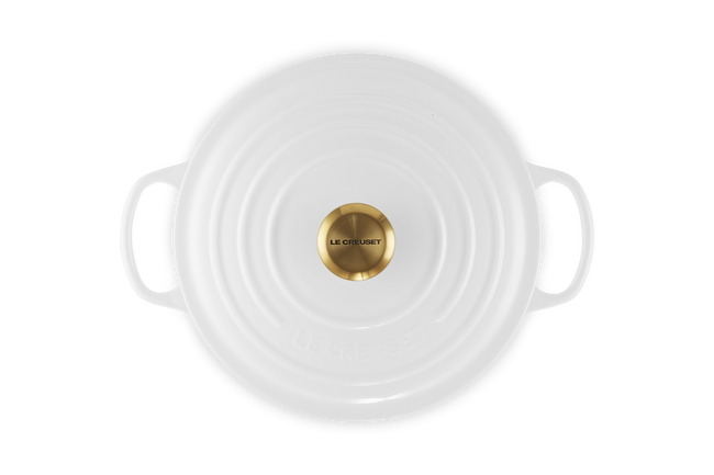 Cast Iron Signature Round CasseroleWhite image number 4