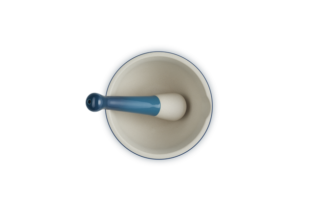 Stoneware Pestle & MortarDeep Teal image number 3