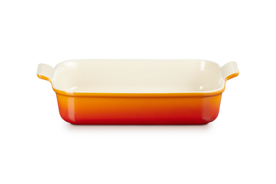 Le Creuset Stoneware Rectangular Dish Heritage 32cm Flame