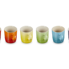 Stoneware Rainbow Set of 6 Espresso Mugs image number 4