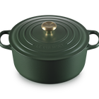Le Creuset Cast Iron Signature Round Casserole 28cm For&ecirc;tFor&ecirc;t image number 2