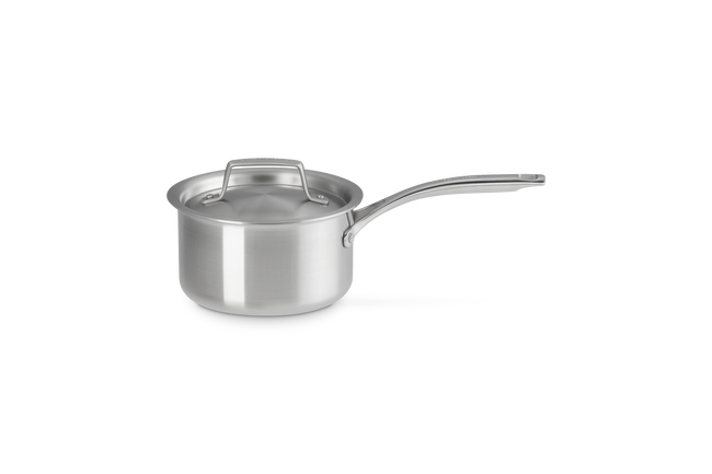 Essential 3-ply Stainless Steel 16cm Saucepan with Lid image number 1