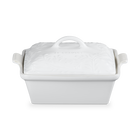 Stoneware Olive Branch Heritage Square Dish with Lid image number 1