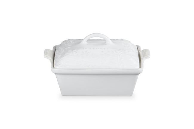 Stoneware Olive Branch Heritage Square Dish with Lid image number 1