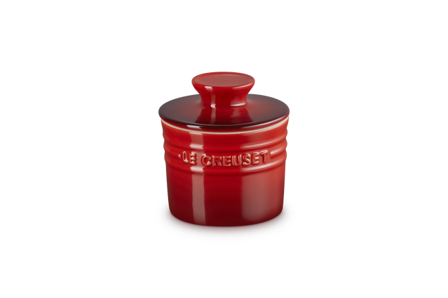 Stoneware Butter CrockCerise image number 1