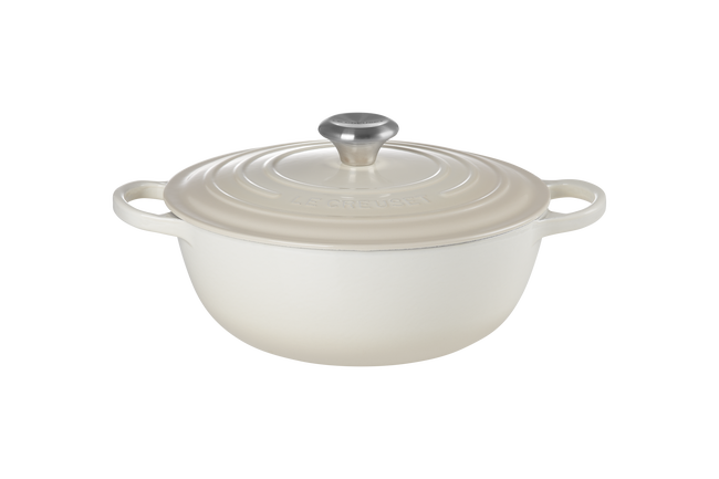 Le Creuset Cast Iron Signature Soup Pot 26cm MeringueMeringue image number 1