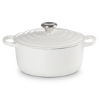 Cast Iron Signature Round CasseroleWhite image number 1