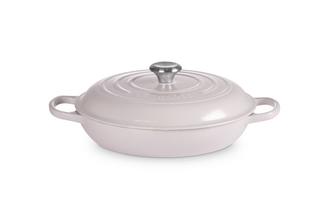 Le Creuset Cast Iron Signature Shallow Casserole 30cm ShallotShallot image number 1
