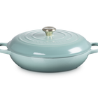Le Creuset Cast Iron Signature Shallow CasseroleSage image number 1
