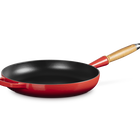 Le Creuset Cast Iron Signature Frying Pan with Wooden Handle 28cm CeriseCerise image number 5