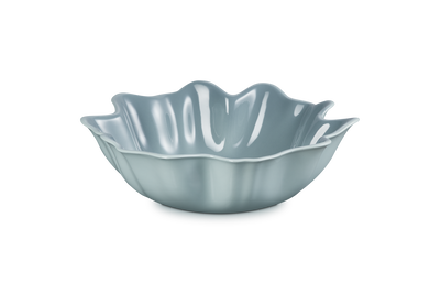 Stoneware Iris Serving Bowl