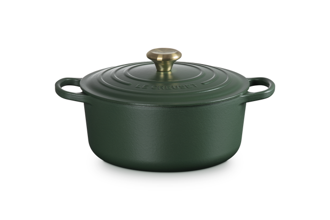 Le Creuset Cast Iron Signature Round Casserole 26cm For&ecirc;tFor&ecirc;t image number 1