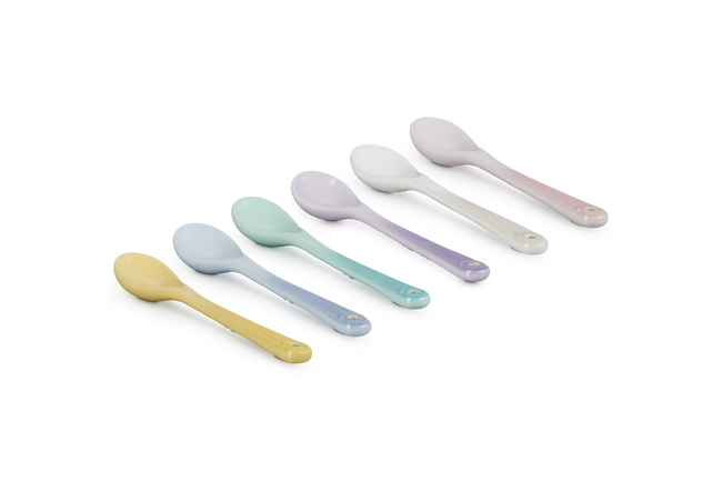 Stoneware Sorbet Set of 6 Spoons image number 3
