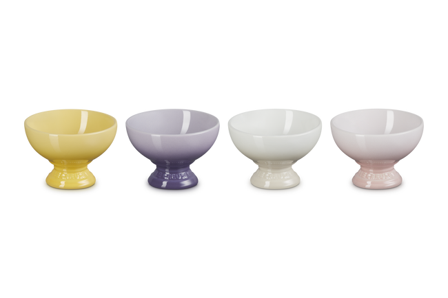 Stoneware Sorbet Set of 4 Ice Cream Bowls image number 4