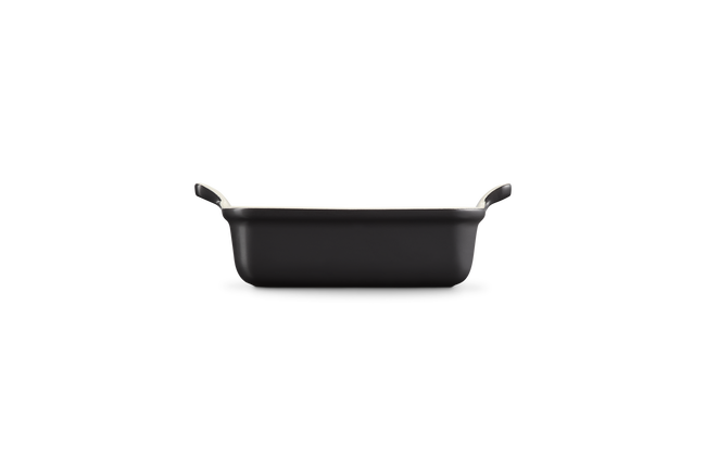 Stoneware Heritage Rectangular DishMatte Black image number 2
