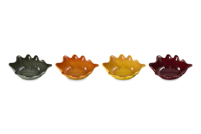 Le Creuset Stoneware Set of 4 Oak Leaf Mini Dishes image number 2