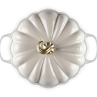 Le Creuset Cast Iron Signature Pumpkin Shallow Casserole 28cm MeringueMeringue image number 4