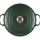 Le Creuset Cast Iron Signature Round Casserole 28cm For&ecirc;tFor&ecirc;t image number 5