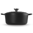 Le Creuset Cast Iron Signature Round Casserole 28cm Matte BlackMatte Black image number 3