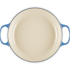 Le Creuset Cast Iron Signature Shallow Casserole 28cm AzureAzure Blue image number 4