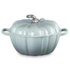 Le Creuset Cast Iron Signature Pumpkin Casserole 24cm Sea SaltSea Salt image number 1