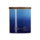 Signature 1.1L Storage Jar with Wooden LidAzure Blue image number 3