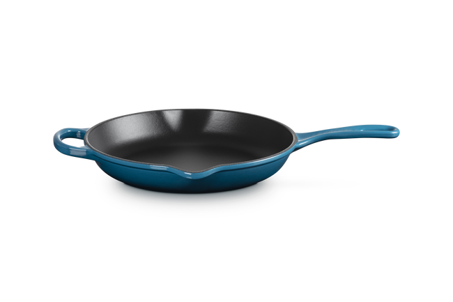 Cast Iron Signature Round SkilletDeep Teal image number 1