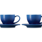 Stoneware Set of 2 Cups and SaucersAzure Blue image number 3