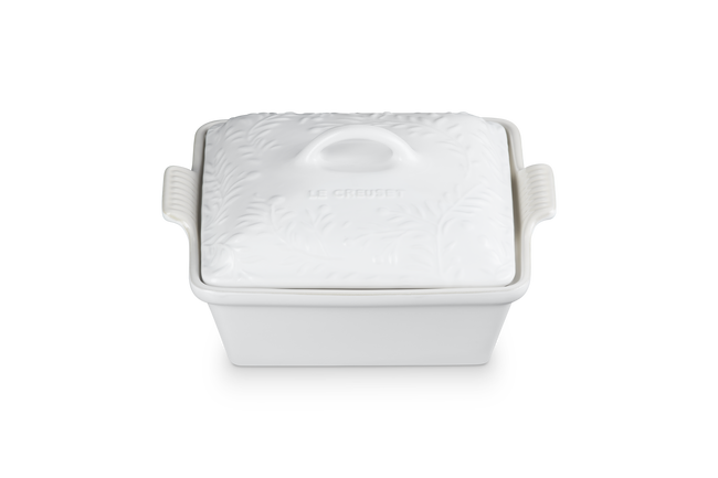 Stoneware Olive Branch Heritage Square Dish with Lid image number 2