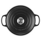 Le Creuset Cast Iron Signature Round Casserole 28cm Matte BlackMatte Black image number 4