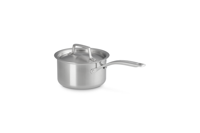 Essential 3-ply Stainless Steel 16cm Saucepan with Lid image number 2