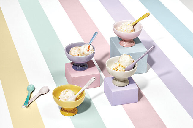 Stoneware Sorbet Set of 4 Ice Cream Bowls image number 3