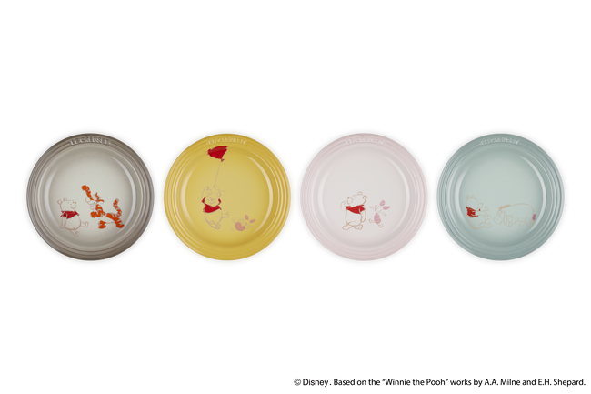 Stoneware Winnie The Pooh Set of 4 Round Plates image number 3