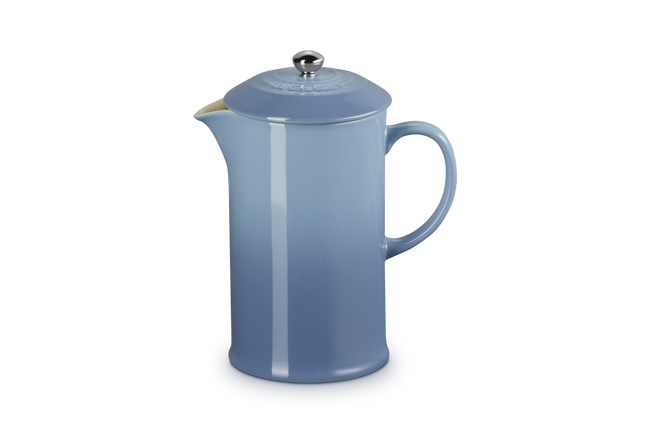 Stoneware Coffee PressChambray image number 1