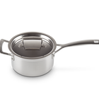 3-ply Stainless Steel Saucepan with Lid & Helper Handle image number 2