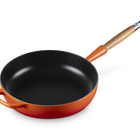 Cast Iron Signature Saute Pan with Wooden HandleFlame image number 7