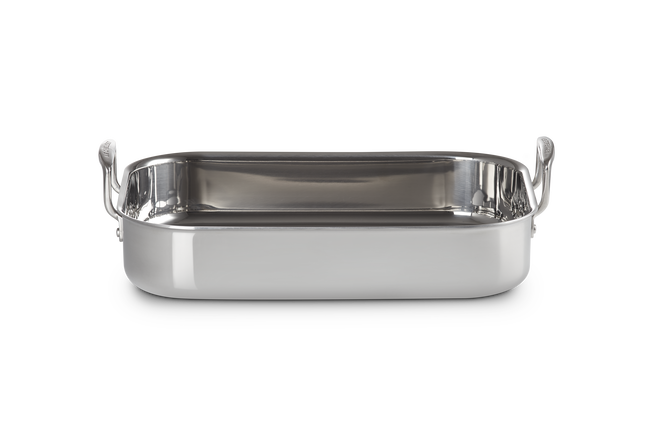 3-ply Stainless Steel Rectangular Roaster image number 1